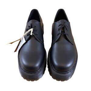 Dr. Martens Size M10/W11 Unisex Footwear Black Leather Lace-Up Shoes